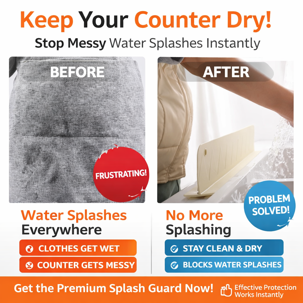 Premium Sink Splash Guard for Kitchen Sink (Pack of 2)